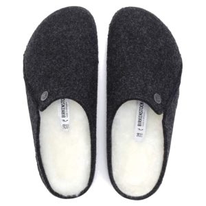 Birkenstock Zermatt Shearling Slipper | Anthracite | Narrow – Women’s